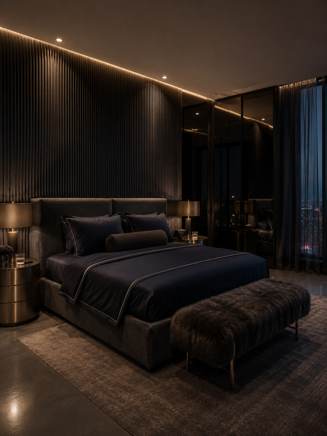 Dark Luxury Primary Suite
