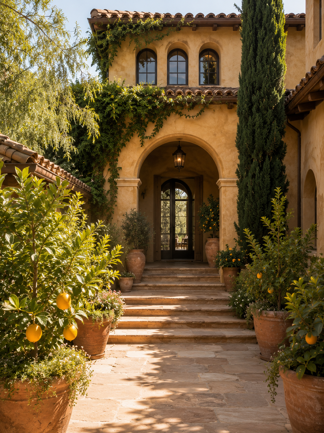Mediterranean Villa Front