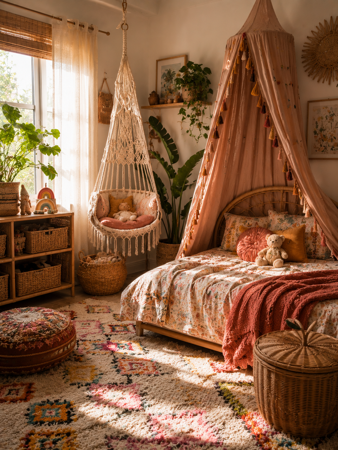 Playful Bohemian Bedroom