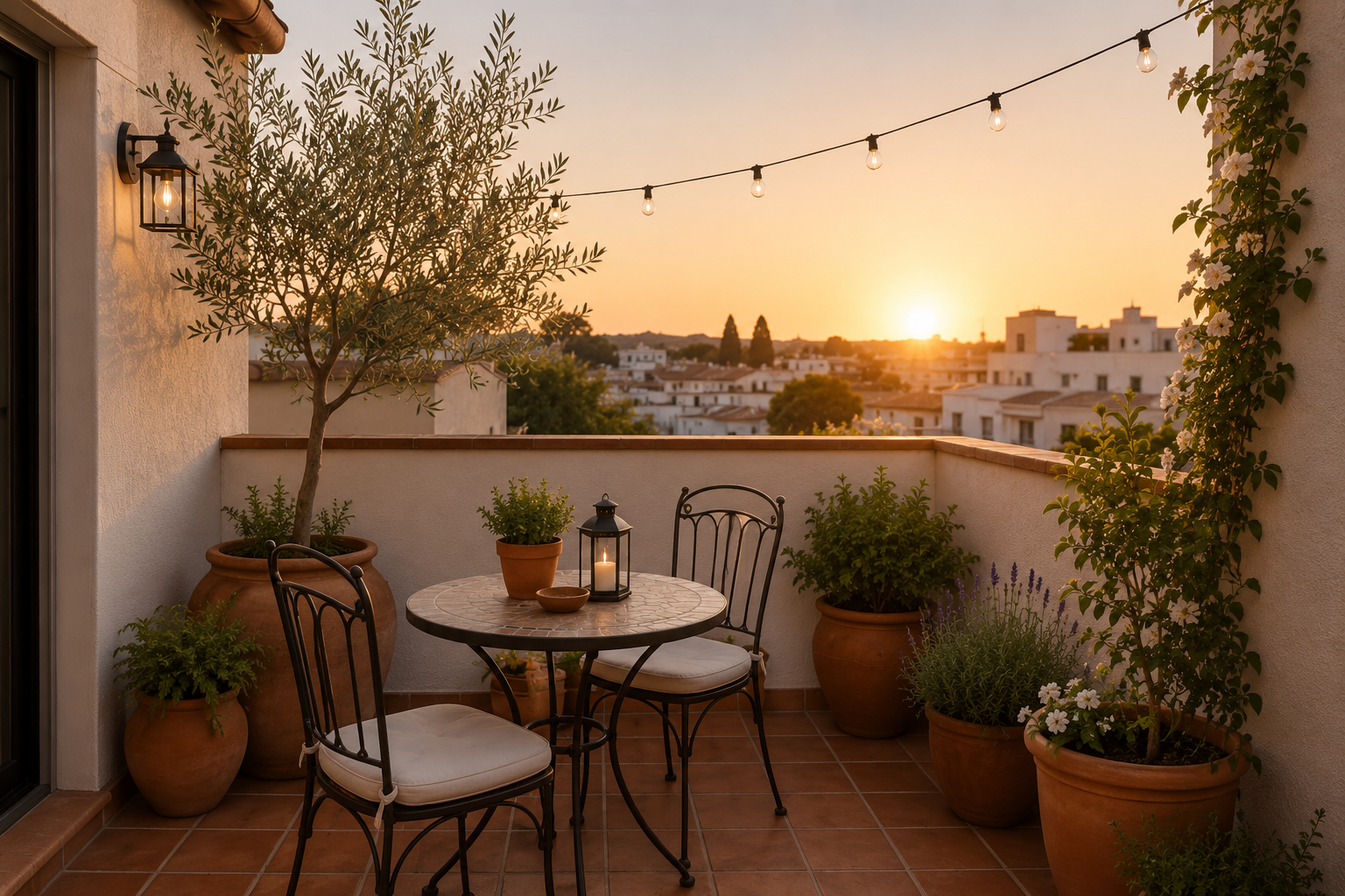 Small terrace, big vacation vibe